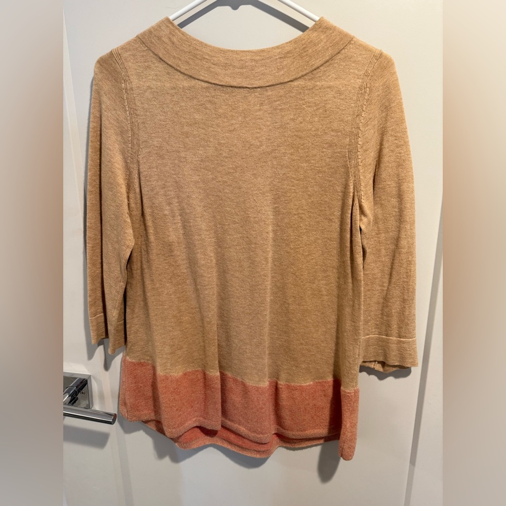 Angel of the North 3/4 Sleeve lightweight sweater, size small